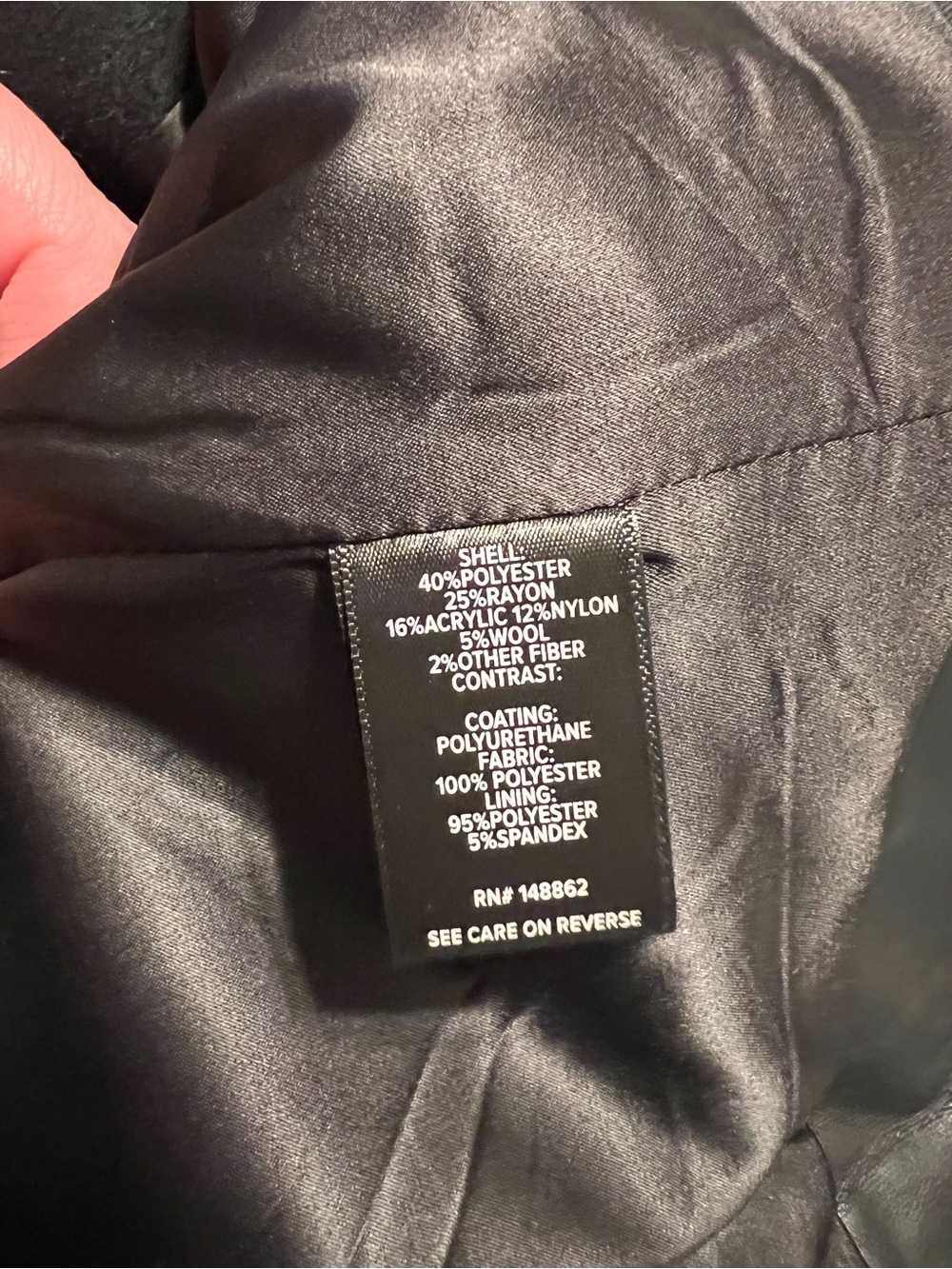 torrid Black Military-Inspired Jacket with Faux Leather Trim | Women’s 2X - Picture 4 of 4
